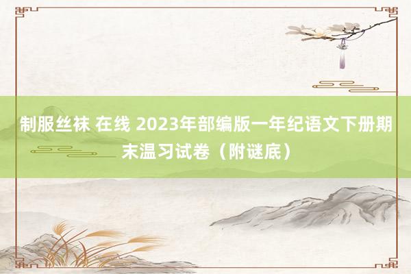 制服丝袜 在线 2023年部编版一年纪语文下册期末温习试卷（附谜底）